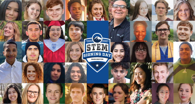 Collage of STEM Signing Day Honorees
