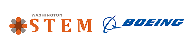 Washington STEM and The Boeing Company logos