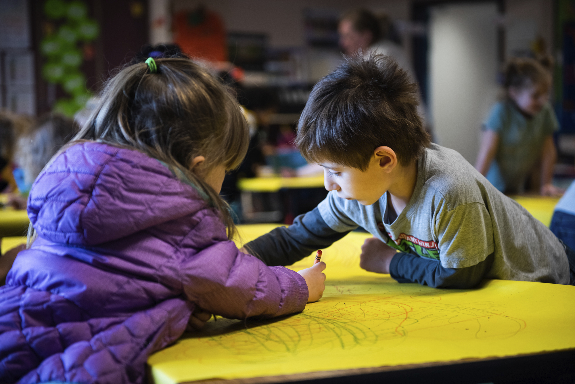 photo of two children