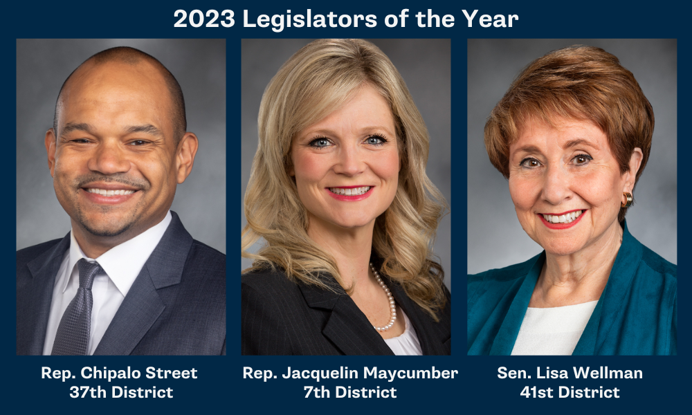 2023 Legislators of the year: Reps. Maycumber and Street, and Sen. Wellman